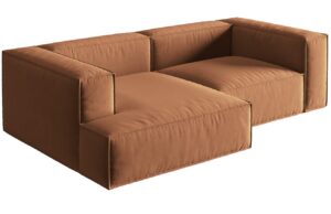 Micadoni Sametov&aacute; rohov&aacute; pohovka Nuria 252 cm