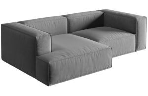 Micadoni Sametov&aacute; rohov&aacute; pohovka Nuria 252 cm