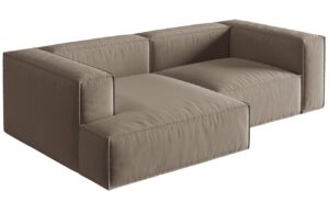 Micadoni Sametov&aacute; rohov&aacute; pohovka Nuria 252 cm