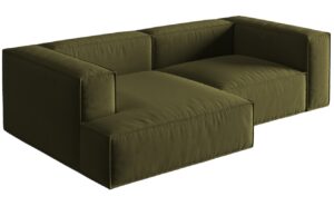 Micadoni Sametov&aacute; rohov&aacute; pohovka Nuria 252 cm