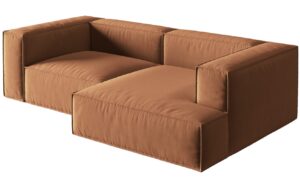 Micadoni Sametov&aacute; rohov&aacute; pohovka Nuria 252 cm