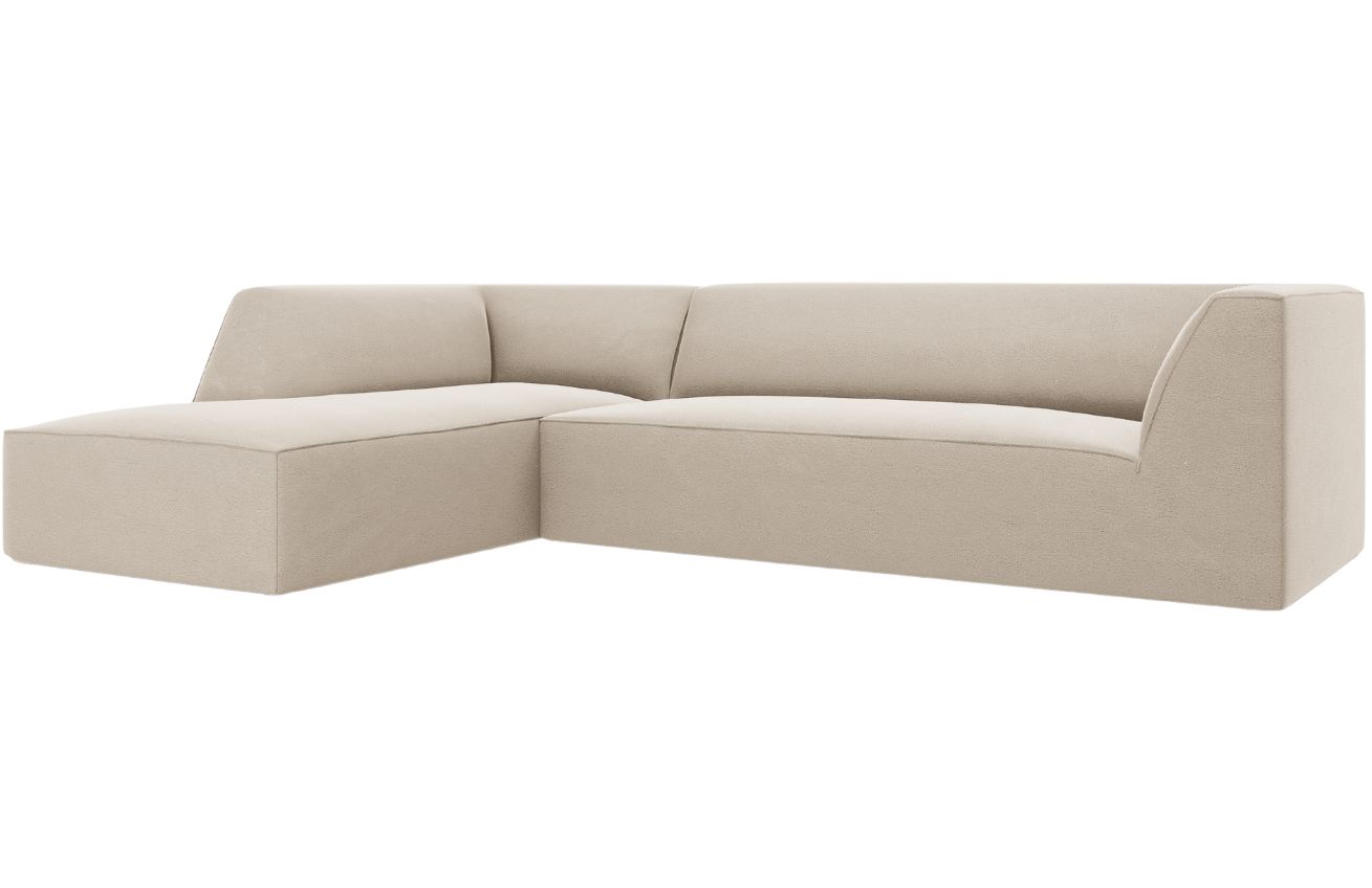 Micadoni Sametová rohová pohovka Ruby 273 cm