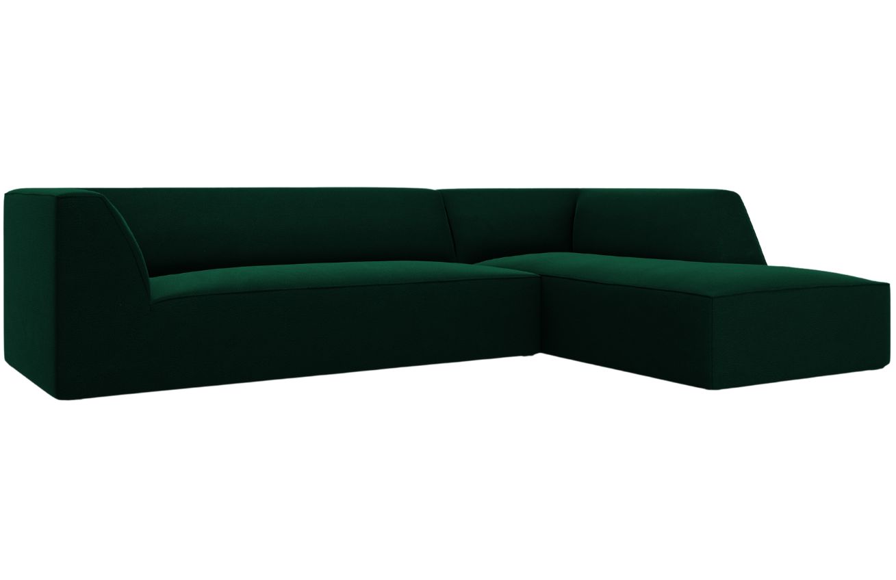 Micadoni Sametová rohová pohovka Ruby 273 cm