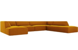 Micadoni Sametov&aacute; rohov&aacute; pohovka Ruby 366 cm