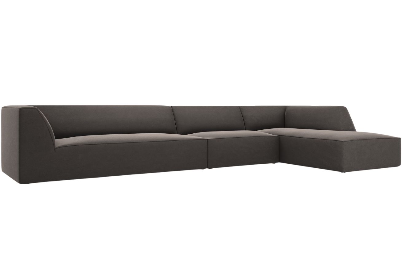 Micadoni Sametová rohová pohovka Ruby 366 cm