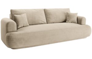 Micadoni Sametov&aacute; rozkl&aacute;dac&iacute; pohovka Ella 253 cm