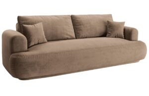 Micadoni Sametov&aacute; rozkl&aacute;dac&iacute; pohovka Ella 253 cm