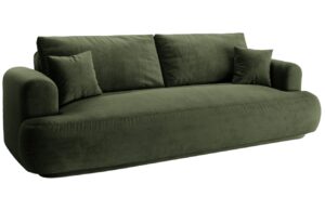 Micadoni Sametov&aacute; rozkl&aacute;dac&iacute; pohovka Ella 253 cm