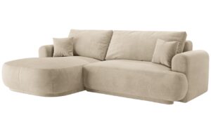 Micadoni Sametov&aacute; rozkl&aacute;dac&iacute; pohovka Ella 271 cm