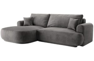 Micadoni Sametov&aacute; rozkl&aacute;dac&iacute; pohovka Ella 271 cm