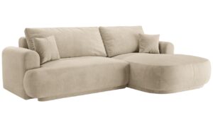 Micadoni Sametov&aacute; rozkl&aacute;dac&iacute; pohovka Ella 271 cm