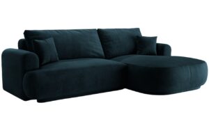 Micadoni Sametov&aacute; rozkl&aacute;dac&iacute; pohovka Ella 271 cm