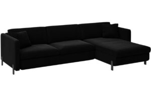 Micadoni Sametov&aacute; rozkl&aacute;dac&iacute; pohovka Gloria 260 cm