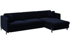 Micadoni Sametov&aacute; rozkl&aacute;dac&iacute; pohovka Gloria 280 cm