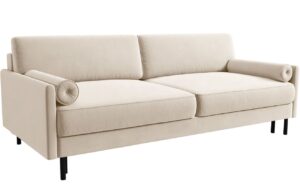 Micadoni Sametov&aacute; rozkl&aacute;dac&iacute; pohovka Scott 212 cm