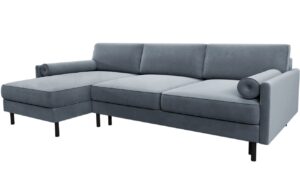 Micadoni Sametov&aacute; rozkl&aacute;dac&iacute; pohovka Scott 212 cm