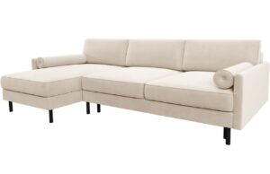 Micadoni Sametov&aacute; rozkl&aacute;dac&iacute; pohovka Scott 212 cm