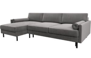 Micadoni Sametov&aacute; rozkl&aacute;dac&iacute; pohovka Scott 212 cm