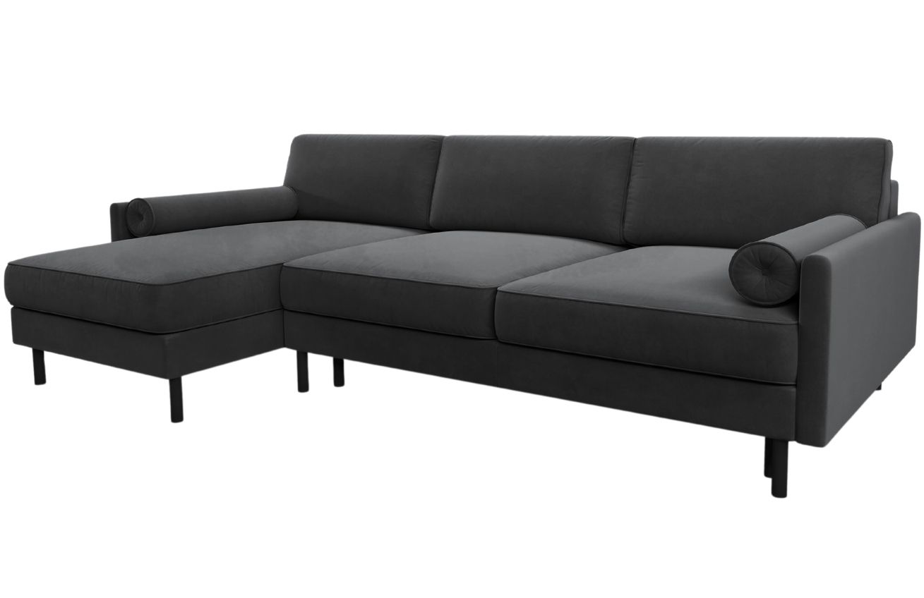 Micadoni Sametová rozkládací pohovka Scott 212 cm