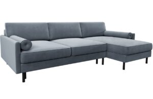 Micadoni Sametov&aacute; rozkl&aacute;dac&iacute; pohovka Scott 212 cm