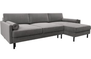 Micadoni Sametov&aacute; rozkl&aacute;dac&iacute; pohovka Scott 212 cm