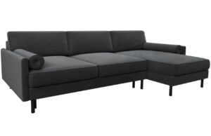 Micadoni Sametov&aacute; rozkl&aacute;dac&iacute; pohovka Scott 212 cm