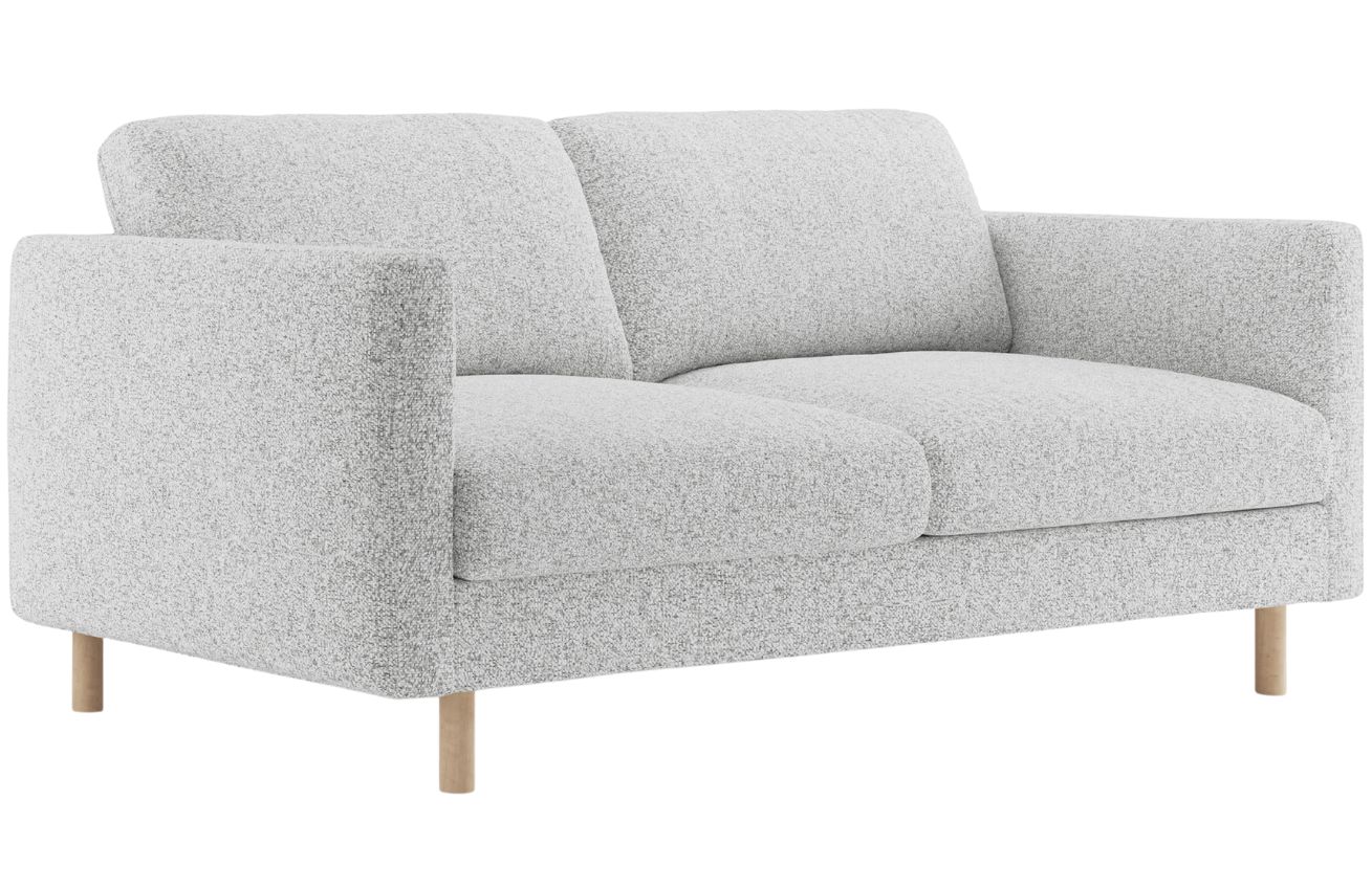 Micadoni Šedá dvoumístná pohovka Eden 146 cm