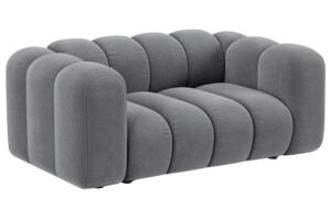 Micadoni &Scaron;ed&aacute; sametov&aacute; dvoum&iacute;stn&aacute; pohovka Lupine 170 cm