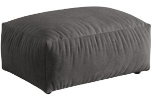 Micadoni &Scaron;ed&aacute; sametov&aacute; podnožka Martina 95 x 65 cm