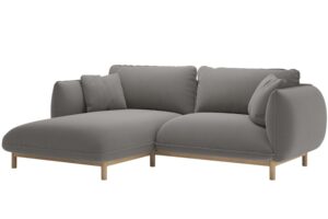 Micadoni &Scaron;ed&aacute; sametov&aacute; rohov&aacute; pohovka Ada 214 cm