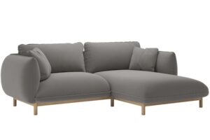 Micadoni &Scaron;ed&aacute; sametov&aacute; rohov&aacute; pohovka Ada 214 cm