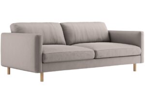 Micadoni &Scaron;edob&eacute;žov&aacute; sametov&aacute; čtyřm&iacute;stn&aacute; pohovka Eden 209 cm