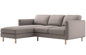 Micadoni &Scaron;edob&eacute;žov&aacute; sametov&aacute; rohov&aacute; pohovka Eden 223 cm