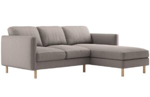 Micadoni &Scaron;edob&eacute;žov&aacute; sametov&aacute; rohov&aacute; pohovka Eden 223 cm