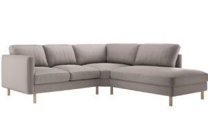 Micadoni &Scaron;edob&eacute;žov&aacute; sametov&aacute; rohov&aacute; pohovka Eden 267 cm