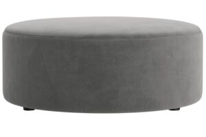 Micadoni &Scaron;ed&yacute; sametov&yacute; taburet Dia 90 cm