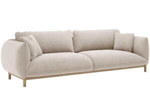 Micadoni Světle b&eacute;žov&aacute; čtyřm&iacute;stn&aacute; pohovka Ada 248 cm