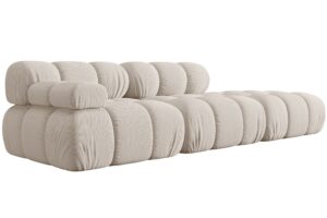 Micadoni Světle b&eacute;žov&aacute; čtyřm&iacute;stn&aacute; pohovka Bellis 282 cm