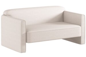 Micadoni Světle b&eacute;žov&aacute; dvoum&iacute;stn&aacute; pohovka Abby 140 cm