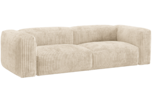 Micadoni Světle b&eacute;žov&aacute; man&scaron;estrov&aacute; trojm&iacute;stn&aacute; pohovka Martina 240 cm