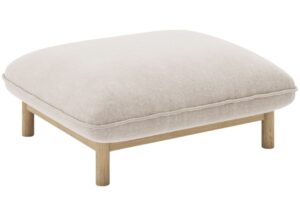 Micadoni Světle b&eacute;žov&aacute; podnožka Ada 80 x 65 cm