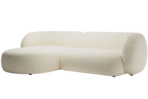 Micadoni Světle b&eacute;žov&aacute; rohov&aacute; pohovka Kate 285 cm