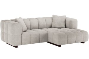 Micadoni Světle b&eacute;žov&aacute; rozkl&aacute;dac&iacute; pohovka Puma 260 cm