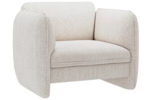 Micadoni Světle b&eacute;žov&eacute; křeslo Georgia