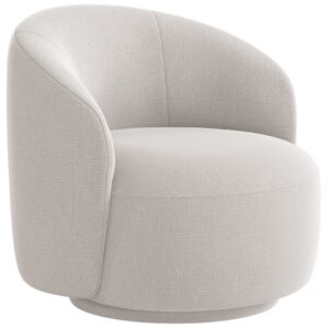 Micadoni Světle b&eacute;žov&eacute; otočn&eacute; křeslo Letizia