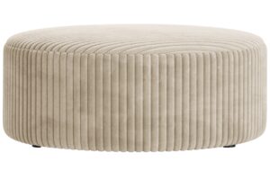 Micadoni Světle b&eacute;žov&yacute; man&scaron;estrov&yacute; taburet Dia 90 cm