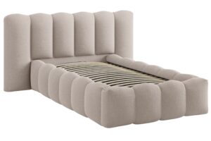 Micadoni Světle hněd&aacute; postel Lupine 90 x 200 cm s &uacute;ložn&yacute;m prostorem