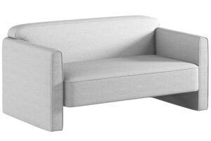 Micadoni Světle &scaron;ed&aacute; dvoum&iacute;stn&aacute; pohovka Abby 140 cm