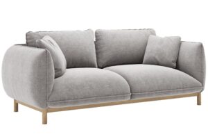 Micadoni Světle &scaron;ed&aacute; dvoum&iacute;stn&aacute; pohovka Ada 178 cm