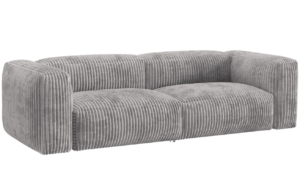 Micadoni Světle &scaron;ed&aacute; man&scaron;estrov&aacute; trojm&iacute;stn&aacute; pohovka Martina 240 cm